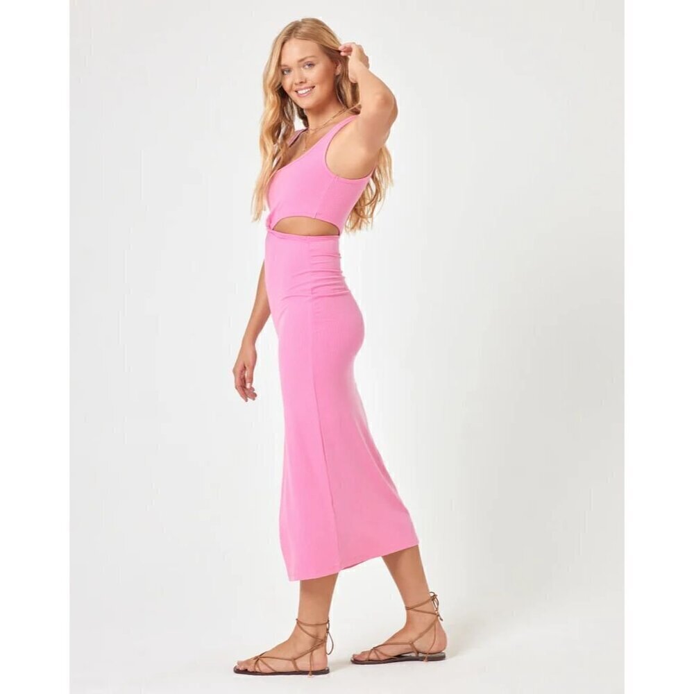 L*SPACE Skyler Cover-Up Dress in Guava Size Small - Picture 11 of 13